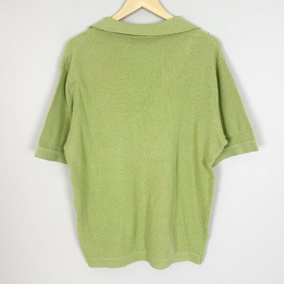 Vintage St. Croix Polo Sweater Size XL Lime Green Retro Preppy Men's - Picture 3 of 4